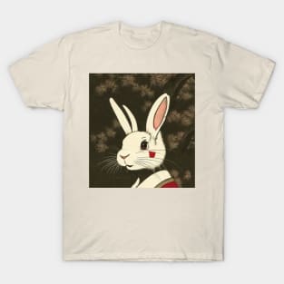 Japanese Samurai Warrior of the Mini Rex Rabbit T-Shirt
